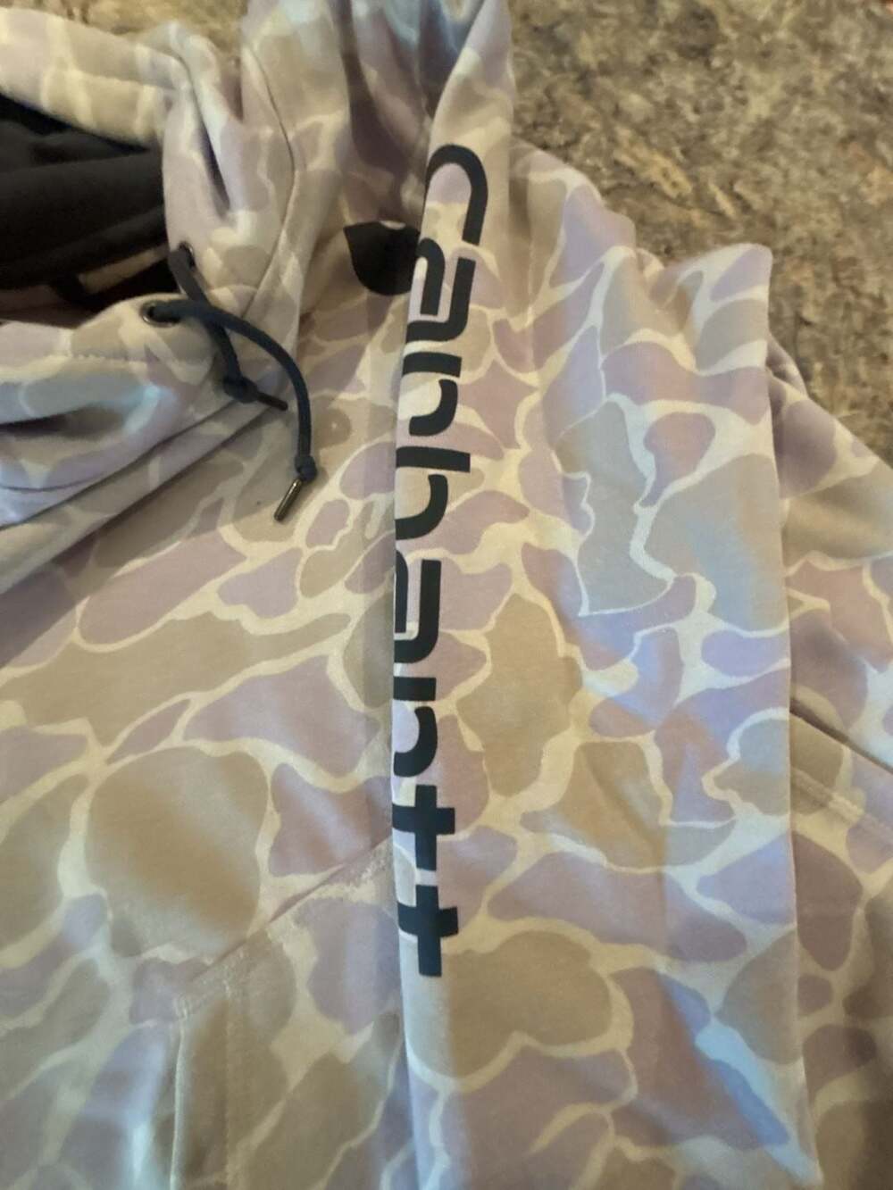 Carhartt Women's Relaxed Fit Midweight Camo Hoodie Size M - Picture 4 of 5